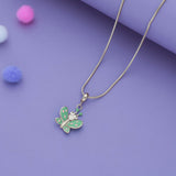 Blue Pixie Butterfly 925 Silver Kid Pendant (3+ Yrs)