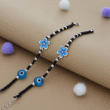 BlueCharm Evil Eye Silver Kid Nazariya for Baby Hand(0 - 6months)