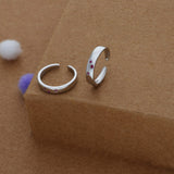 Blush Curve Adjustable 925 Silver Fancy Toering