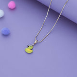 Buttercup Duck 925 Silver Kid Pendant(3+ Yrs)
