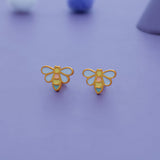 Butterfly Bliss 925 Sterling Silver Kids Stud Earrings (3+ Yrs)