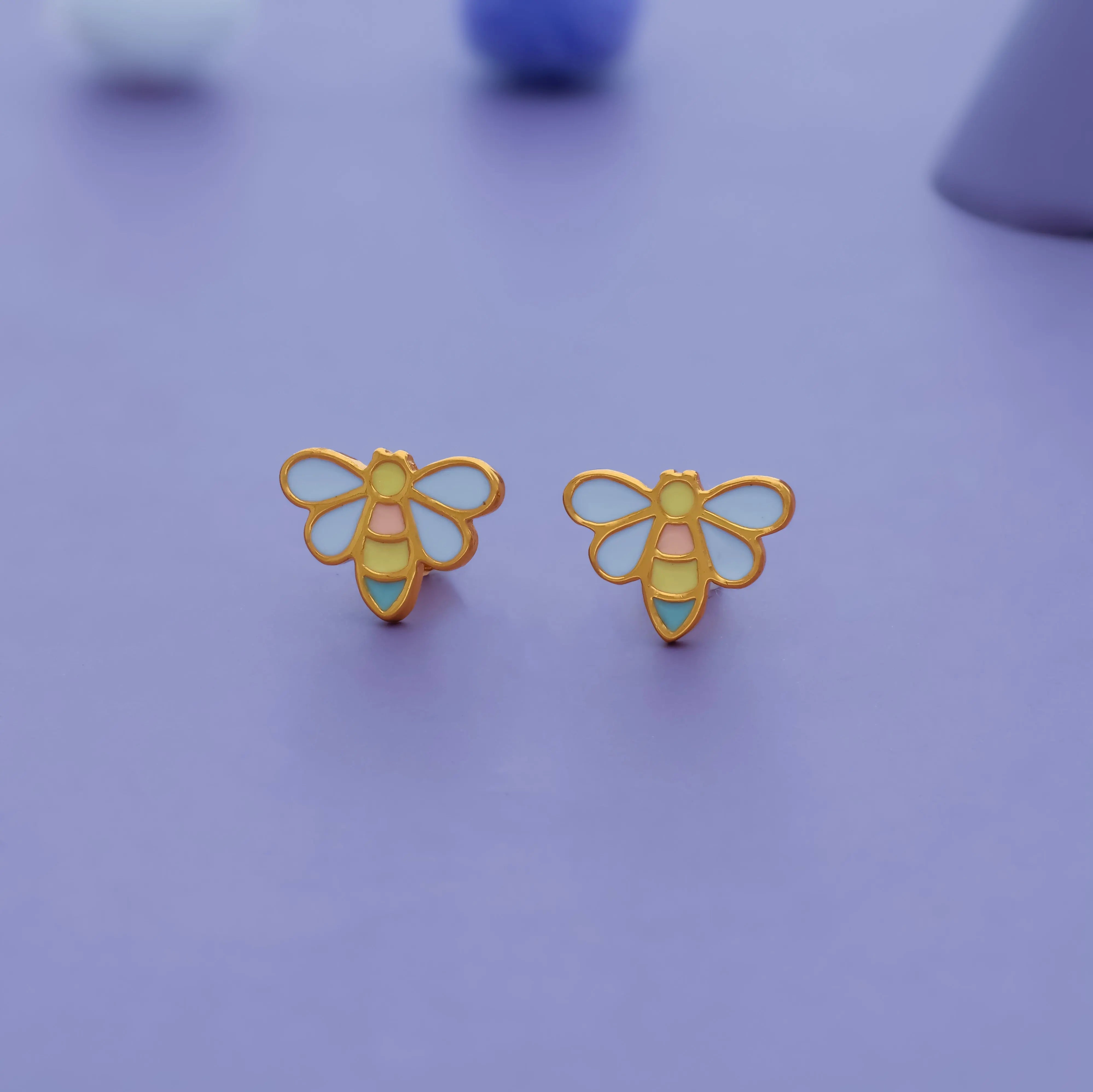 Butterfly Bliss 925 Sterling Silver Kids Stud Earrings (3+ Yrs)