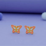 925 Silver Butterfly Kids Earring (3+ Yrs)
