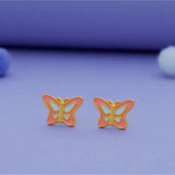 925 Silver Butterfly Kids Earring (3+ Yrs)