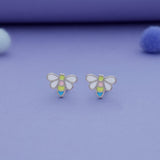 Butterfly Bliss 925 Sterling Silver Kids Stud Earrings (3+ Yrs)