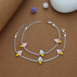 Candy Cone Delight 925 Silver Kid Anklet (4-5 Yrs)
