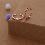 Charm Knot Rose Gold Polish 925 Silver Toering