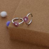 Cherry Blossom 925 Silver Fancy Toering