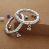 Cherry Charm Pure Silver Kid Anklet(1-2Yrs)