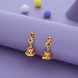 Chettinadu Mani Gold Polish 925 Silver Jhumka