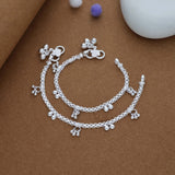 Chinni Bala Traditional 925 Silver Kid Anklet (1-2 Yrs)