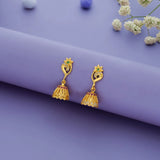 Chota Mayur Gold Polish 925 Silver Jhumkas
