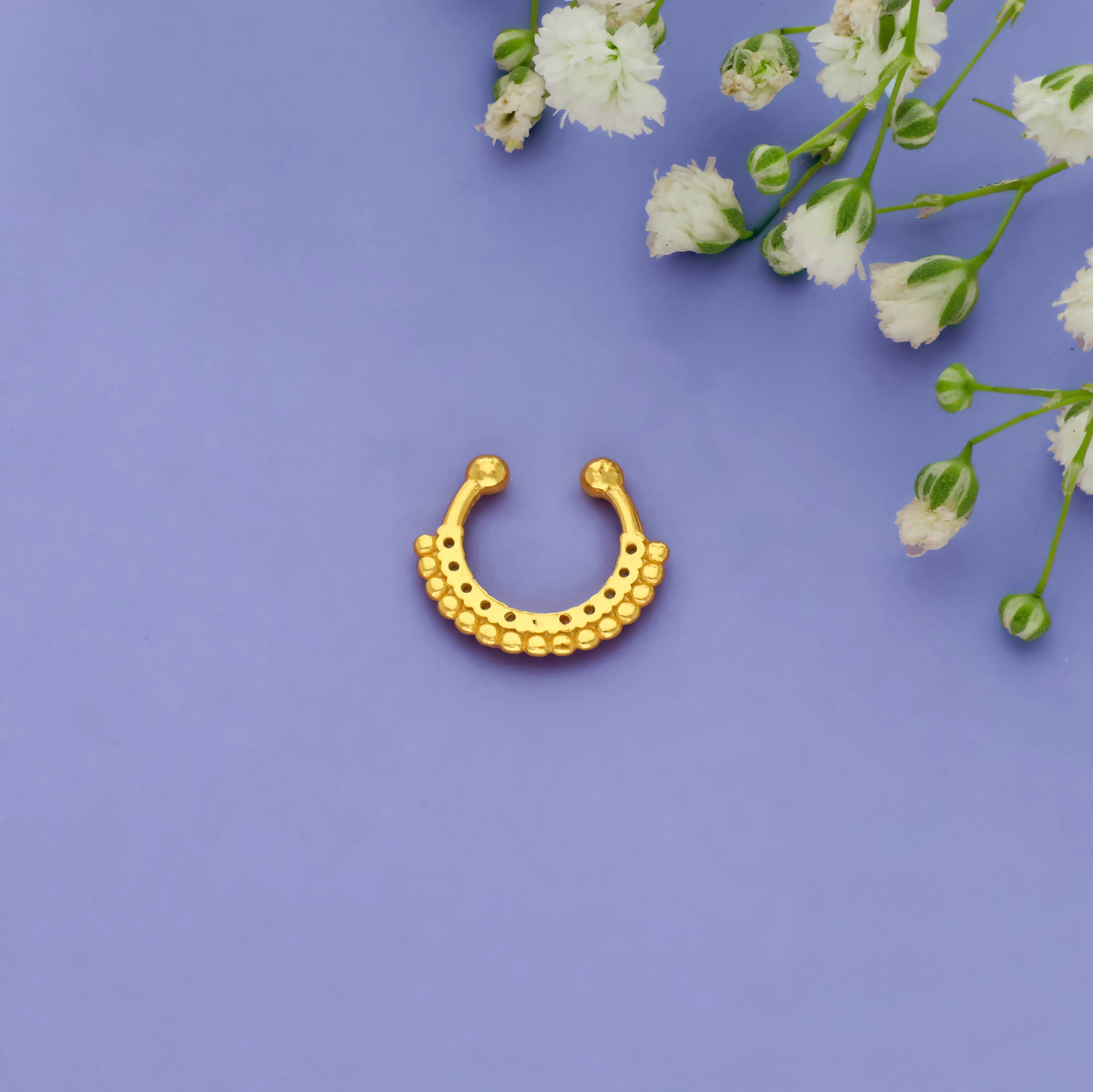 Crown Aura 925 Silver Septum Earring