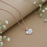 Cuddly Elephant Rose Gold Polish 925 Silver Kids Chain Pendant (3+ Years)