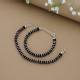 Cute Black Protector 925 Silver Kid Nazariya Bracelet(1-3 Yrs)