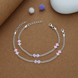 Cute Candy Charm 925 Silver Kid Anklet (4-6 Yrs)