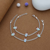 Cute Drink Cup Charm 925 Silver Kid Anklet (4-6 Yrs)