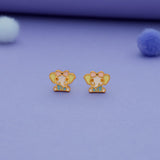 Cute Elephant Bow 925 Silver Kids Stud (3+ Yrs)