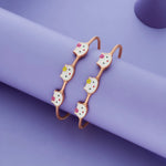 Cute Kitty Trio 925 Silver Kids Bangles (0-5 Yrs)