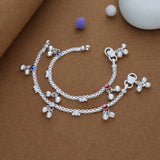 Cutie Steps Traditional 925 Silver Kid Anklet(1-2 Yrs)