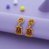 Devi Darshanam Traditional 925 Gold Polish Silver Earring