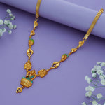 Divine Lakshmi 925 Sterling Silver Temple Necklace