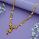 Divine Lakshmi 925 Sterling Silver Temple Necklace