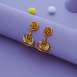 Divine Swan 925 Sterling Silver Temple Jhumka