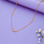Elegant Bow Sparkle 925 Silver Chain Necklace