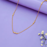 Elegant Bow Sparkle 925 Silver Chain Necklace