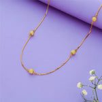 Elegant Bead 925 Sterling Silver Chain Necklace