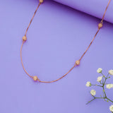 Elegant Bead 925 Sterling Silver Chain Necklace