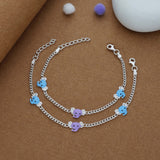 Elephant Charm 925 Silver Kid Anklet (4-6 Yrs)