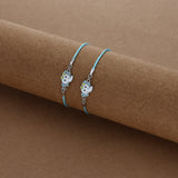 Elephant Joy Thread 925 Silver Anklet for Kids(0 - 2Years)