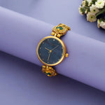 Emerald Mayur Pure Silver Traditional Watch for Women