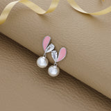 Enchanting Pearl Drop 925 Silver Earring