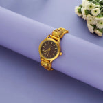 Ethnic Black Traditional Silver Wristwatch for Women