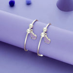 Fairy Wing Adjustable Silver Baby Bangles
