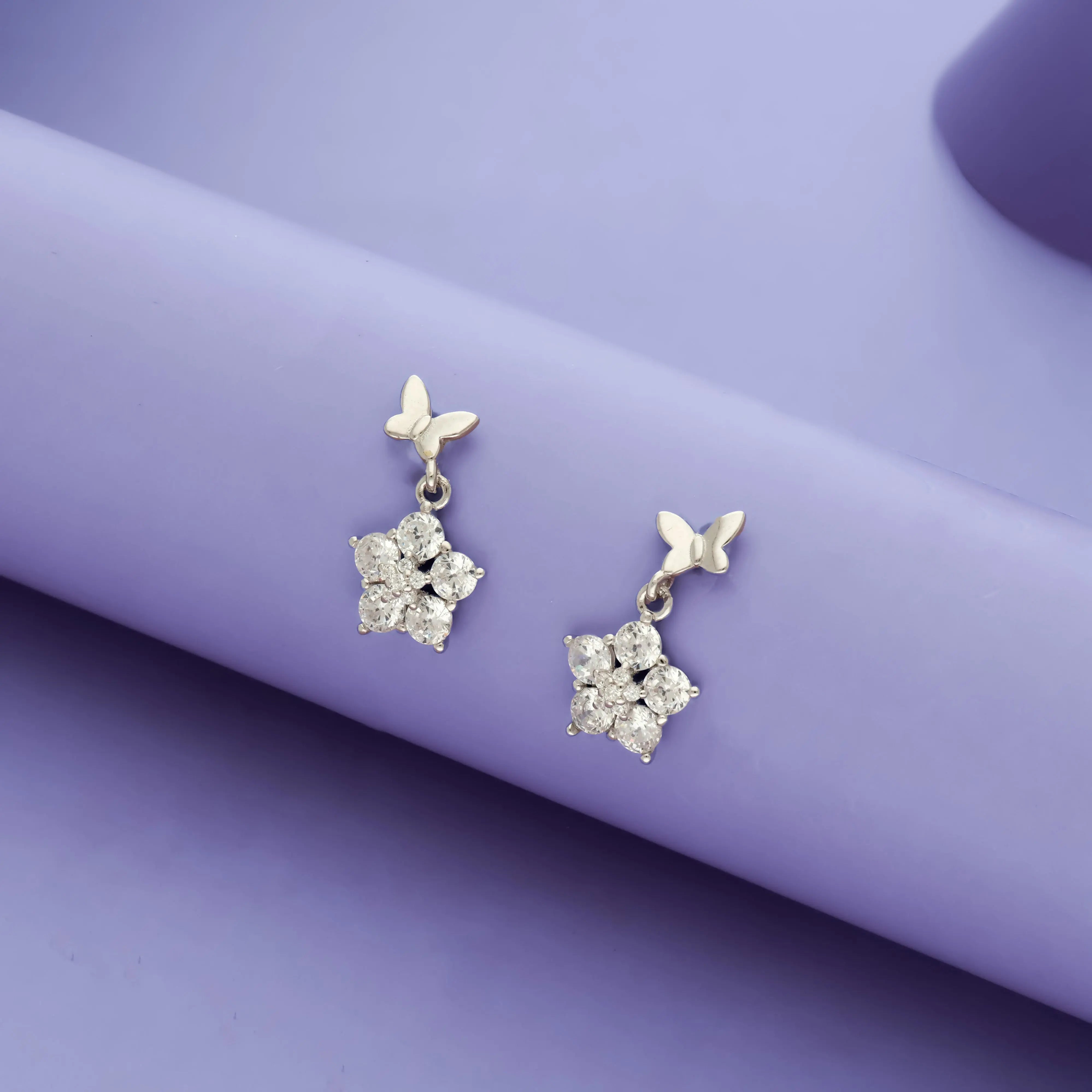 Fairy Wings Charm 925 Sterling Silver Drops