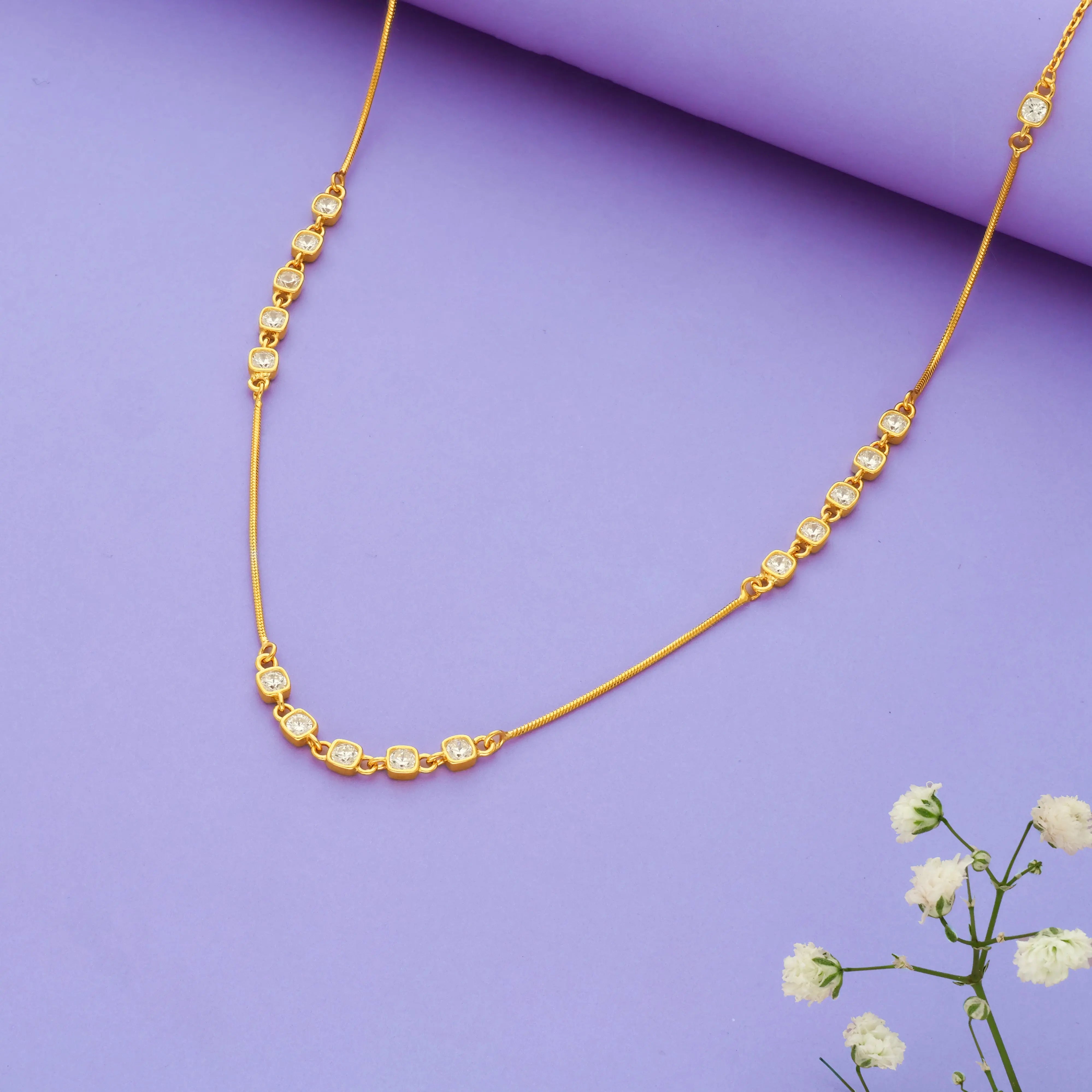 Festive Charm 925 Sterling Silver Chain Necklace