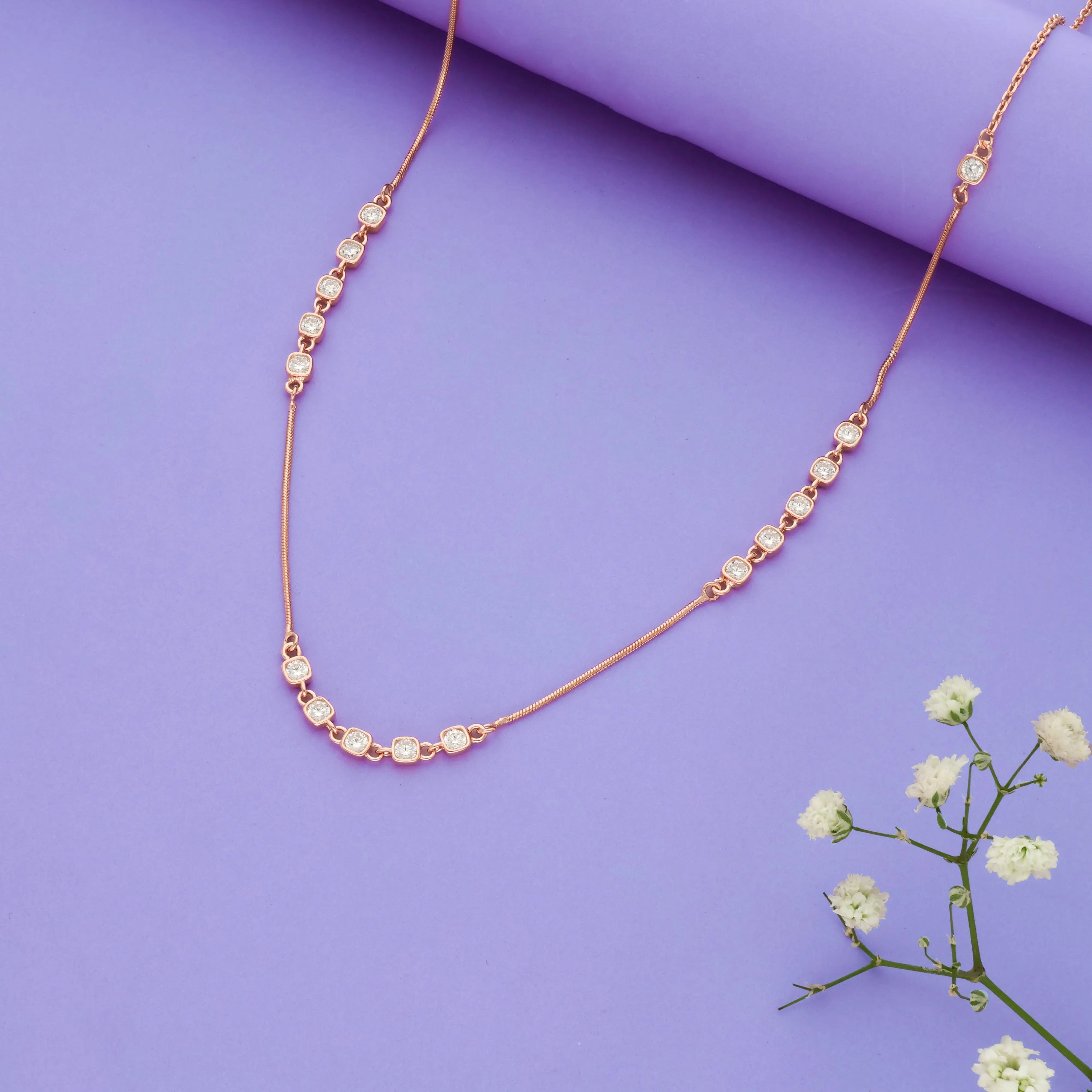 Festive Charm 925 Sterling Silver Chain Necklace