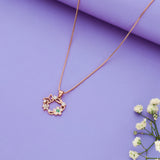 Floral Heart 925 Silver Chain Necklace