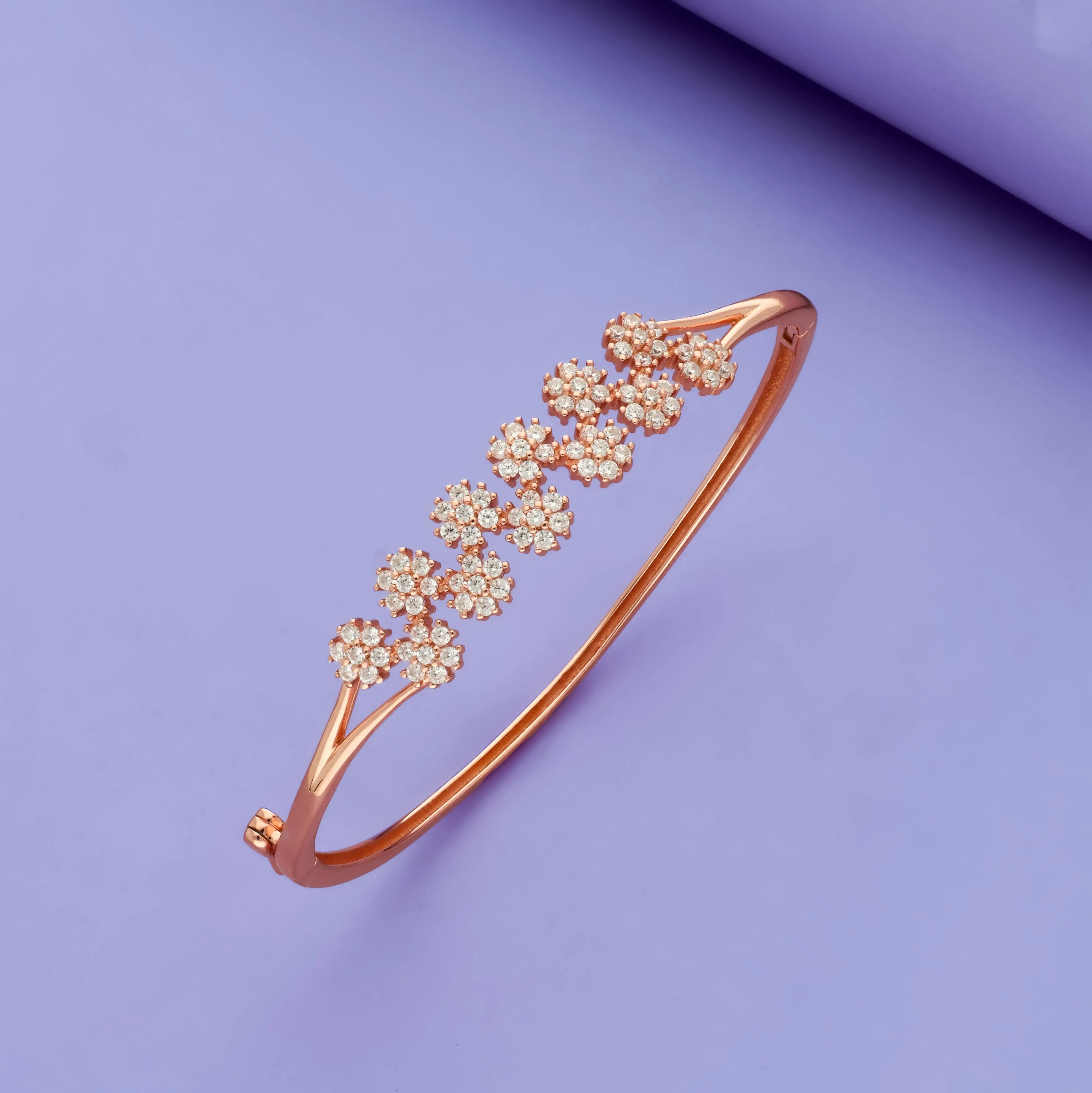 Floral Royale 925 Silver Kid Bangle