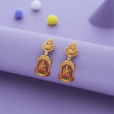 Gaja Lakshmi Archana Traditional 925 Gold Polish Silver Earring
