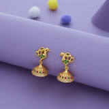 Gaja Lakshmi 925 Silver Jhumka