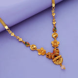 Gaja Jodi 925 Sterling Silver Temple Necklace
