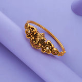 Gajamukha Floral 925 Silver Temple Bangle