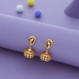 Gajra Swirl Gold Polish 925 Silver Traditional Kid Earring