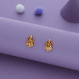 Lakshmi Devi Gold Polish 925 Silver Kid Earring