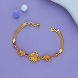 Golden Padma Lakshmi 925 Gold Polish Silver Bracelet